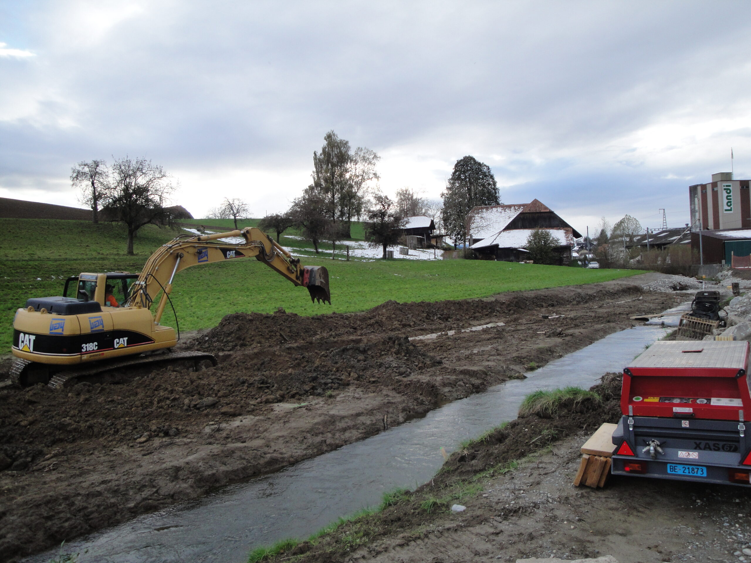 Zäziwil: Hochwasserrückhalt Groggenmoos und Renaturierung Chisebach